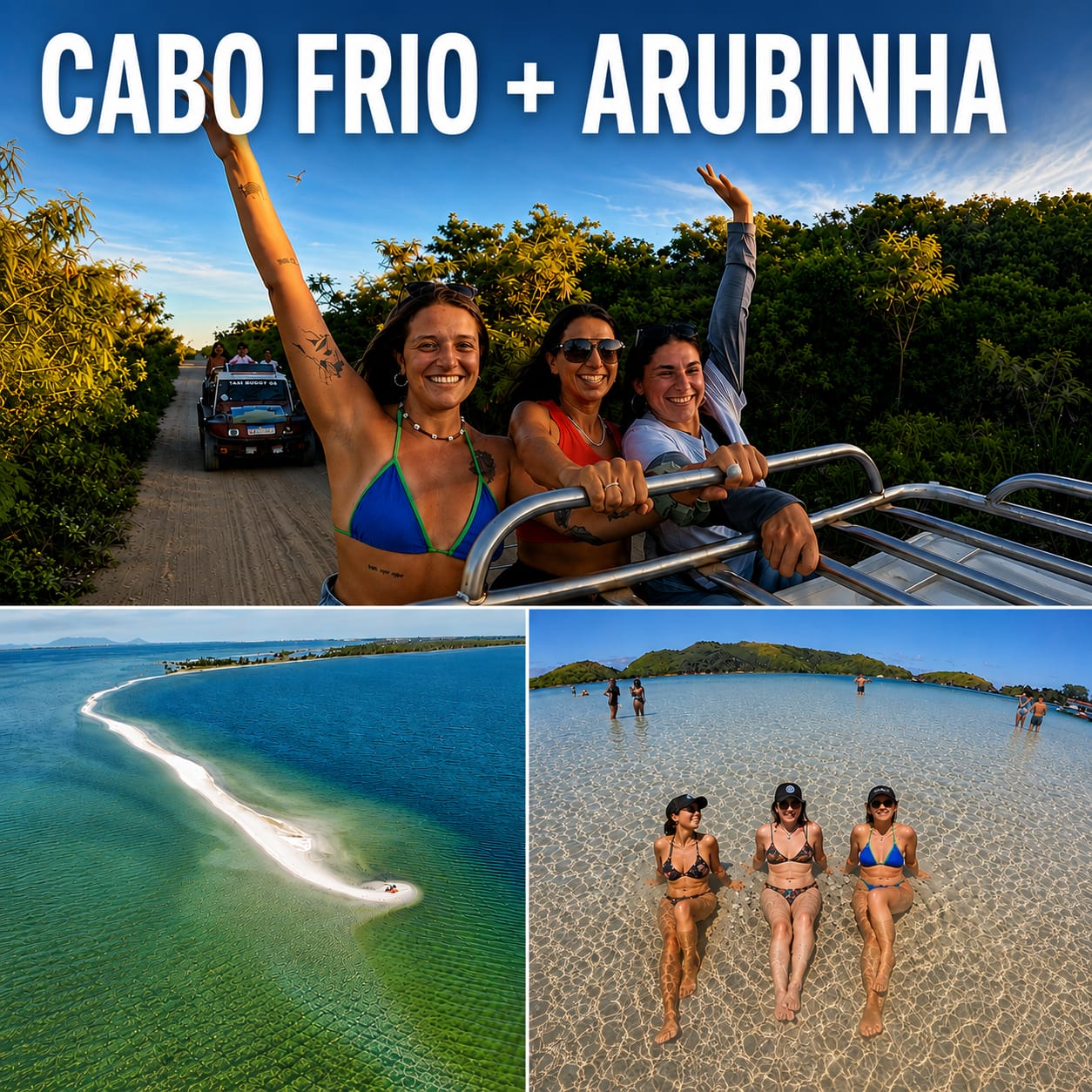 Cabo Frío + Arubinha: 2 destinos en 1 día