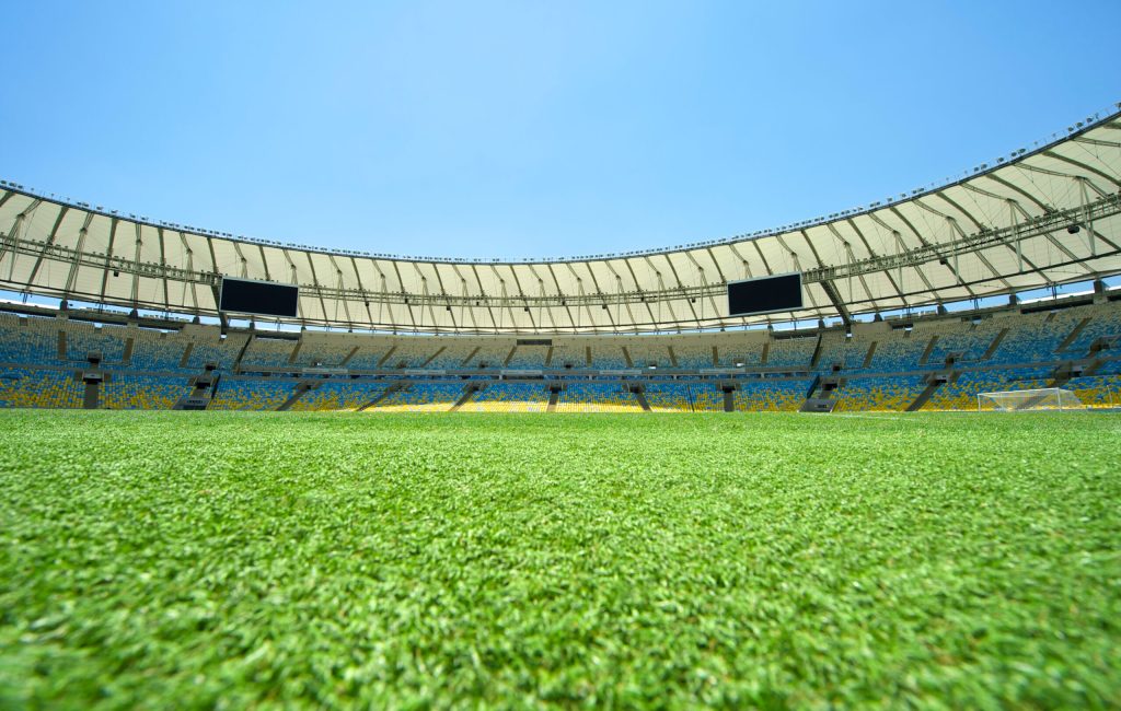 Maracana Football Stadium View from the Pitch